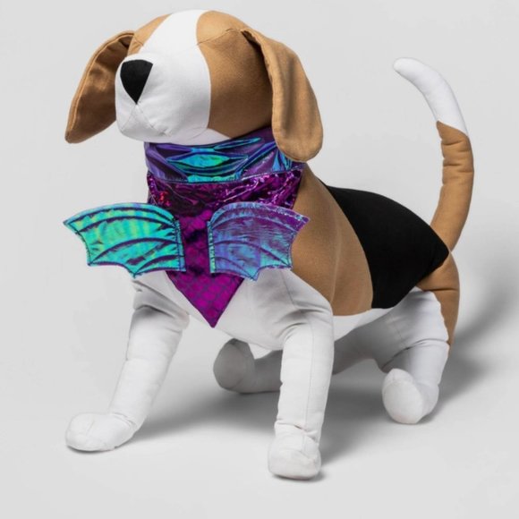 HYDE and EEK Boutique, NWT, Purple Dragon Dog Collar Slide Bandana - Picture 1 of 5
